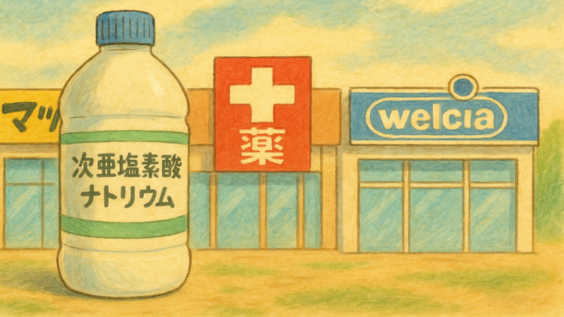 1.次亜塩素酸ナトリウムをドラッグストアで買える？販売状況を徹底調査