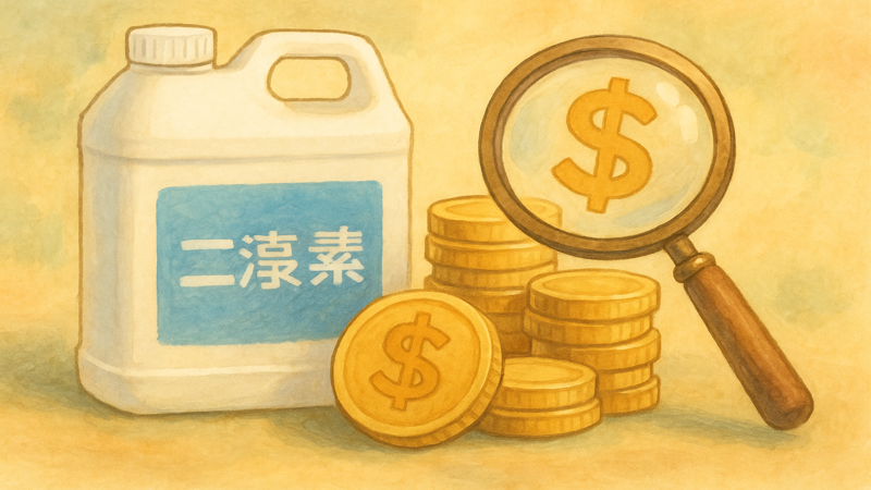 3.次亜塩素酸ナトリウムの価格相場と購入時のコストパフォーマンス
