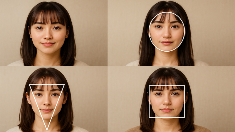 2.顔型別アイドル前髪の似合わせポイント