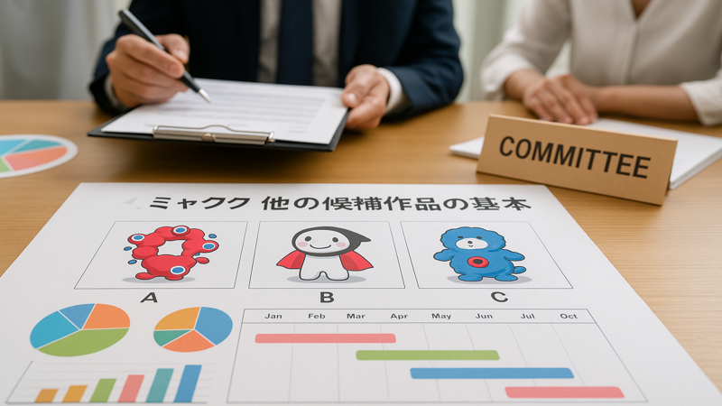 1.ミャクミャク他の候補作品の基本情報